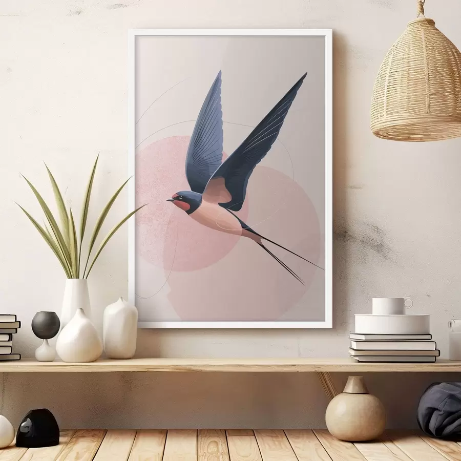 Fototapeedid Lendava linnu siluett f48456