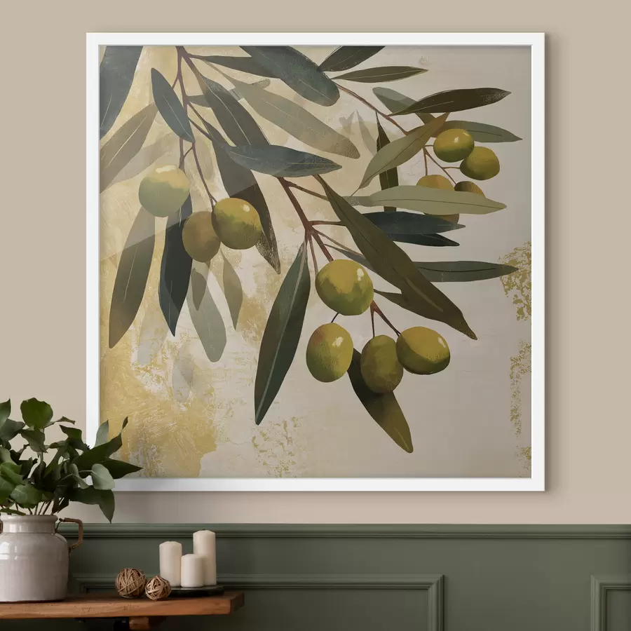 Fototapeedid oliivipuu lehed f48464