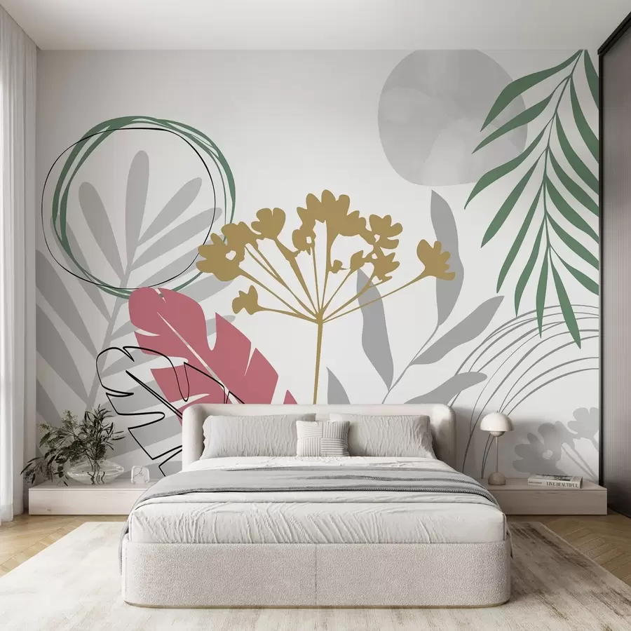 Fototapeedid Abstraktsioon koos taimedega w05400v1