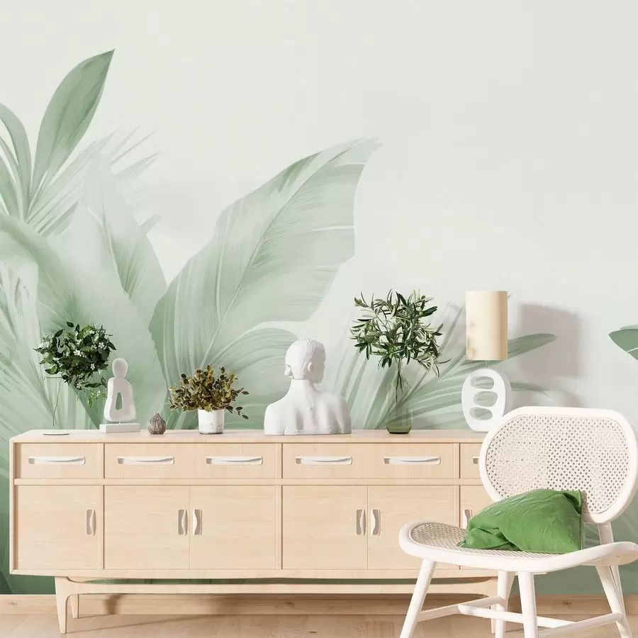 Fototapeedid Banaanilehed, pikad lehed w05377v3