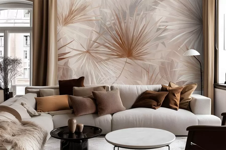 Fototapeedid Bragea, teravaotsalised lehed w05405