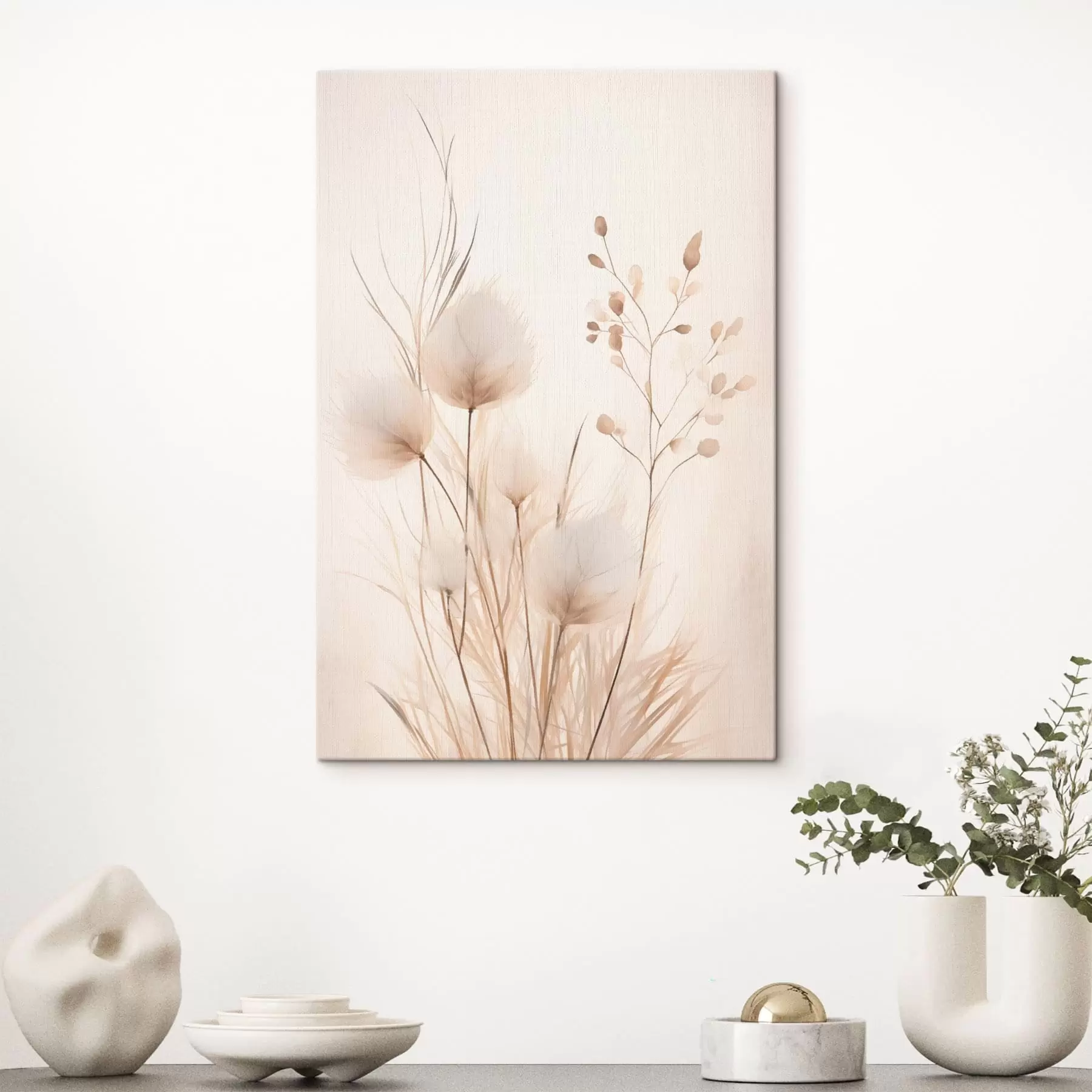 Fototapeedid Õrnad põõsad beežides toonides s48346