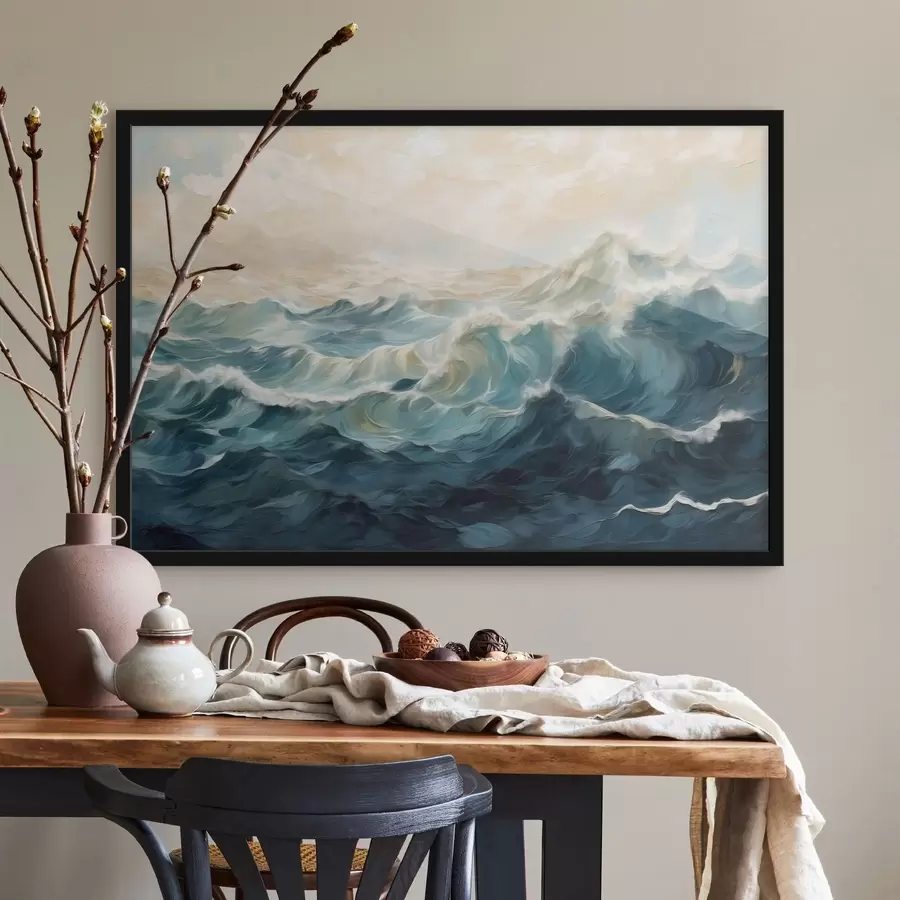 Fototapeedid Mere lained maalilises stiilis f48490