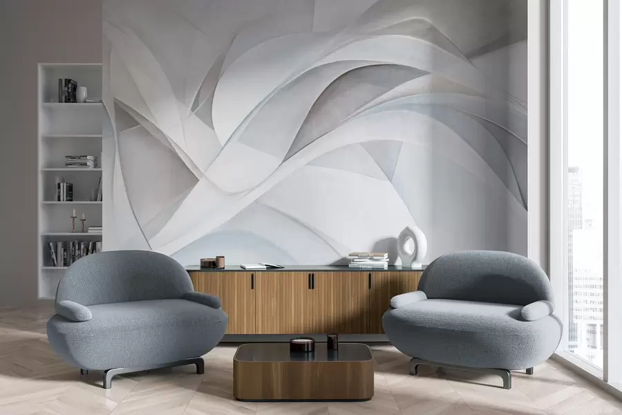 Fototapeedid Abstraktsed voolavad vormid, tekstuurne kaasaegne kunst w09766v1