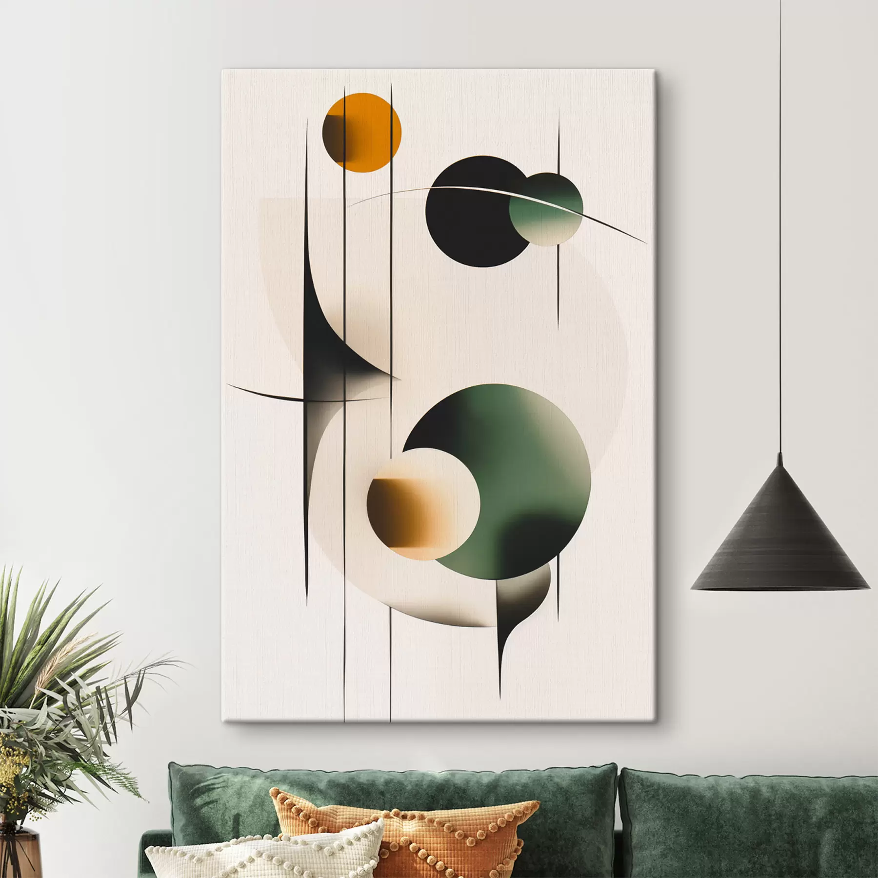 Pilt Abstraktsioon ringidega s48285