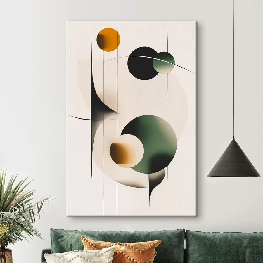 Pilt Abstraktsioon ringidega s48285