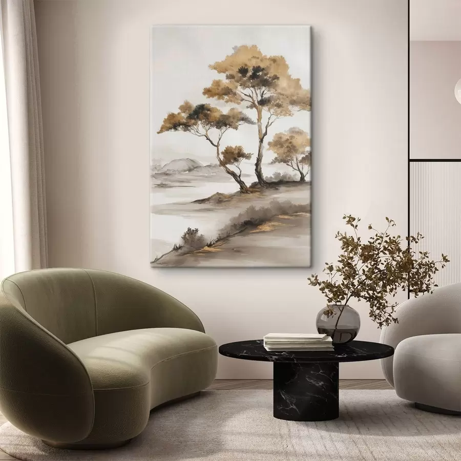 Pilt Abstraktne maastik puudega s48512