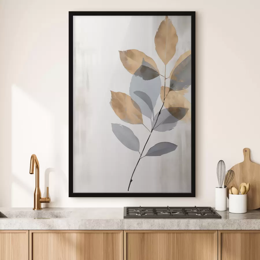 Fototapeedid Minimaalne botaaniline haru f48510