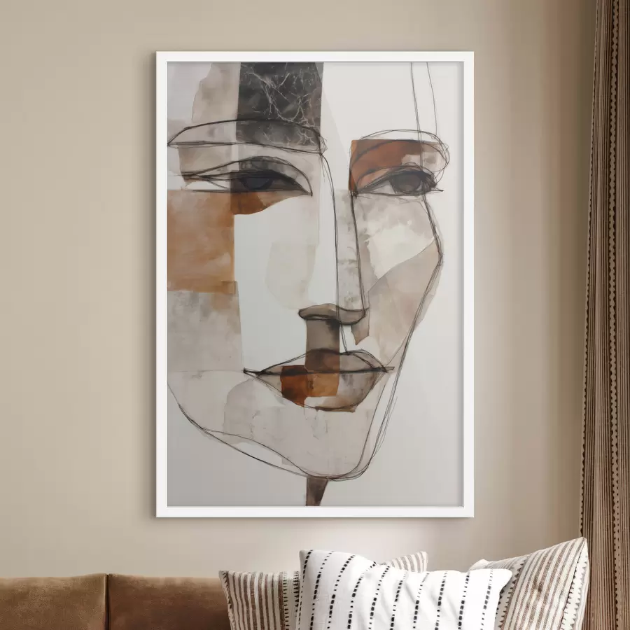 Fototapeedid Abstraktne nägu f48514