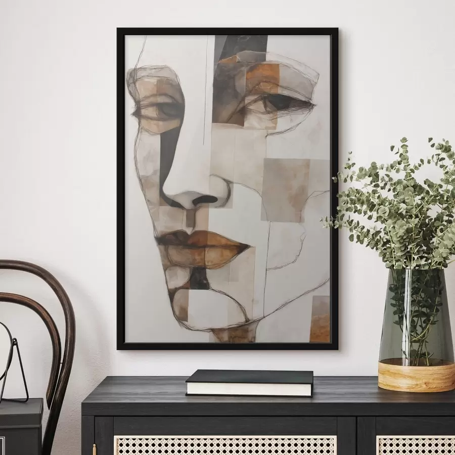 Fototapeedid Abstraktne nägu f48515