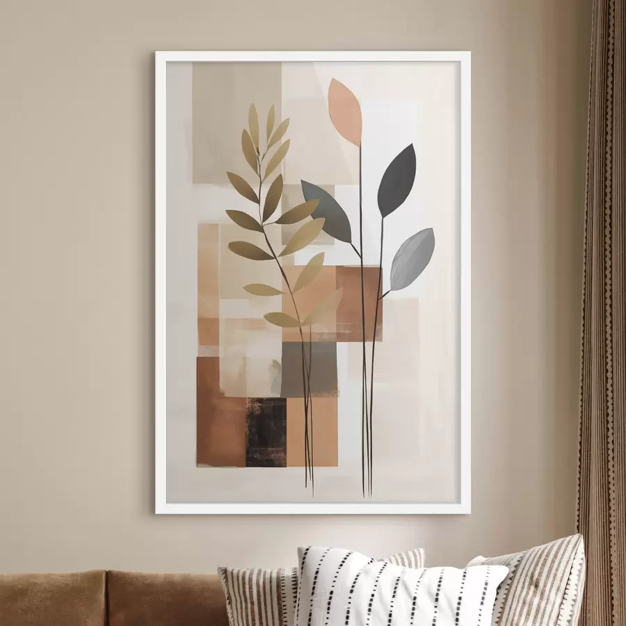 Fototapeedid Abstraktne botaaniline kompositsioon f48516