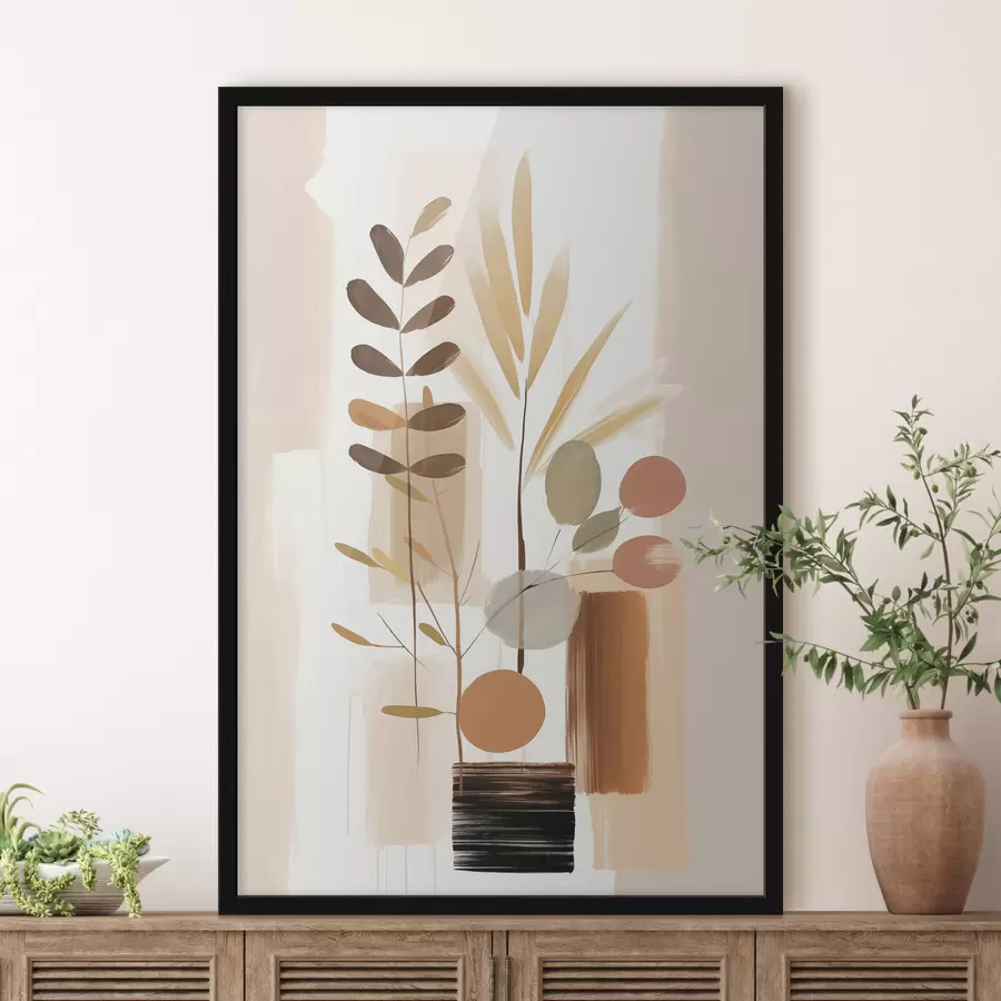 Fototapeedid Abstraktne botaaniline kompositsioon f48517