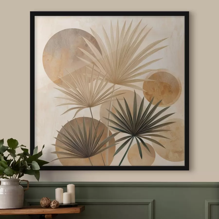 Fototapeedid Abstraktsed palmilehed f48518