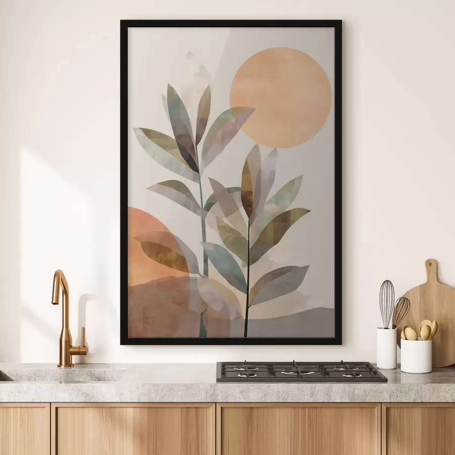 Fototapeedid Taimede lehtede abstraktsed kujutised f48519