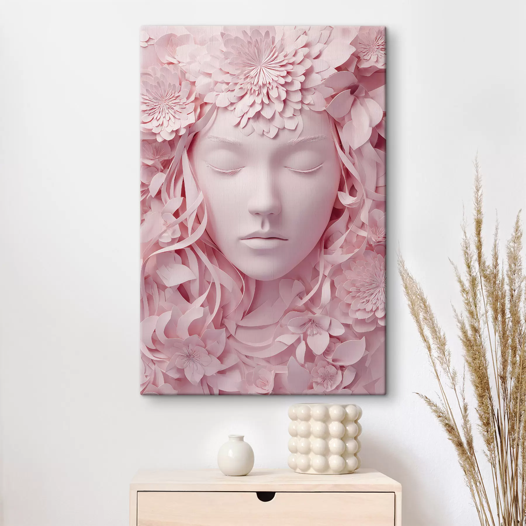 Pilt fantaasiatüdruk paberist stiilis illustratsioonil s48549