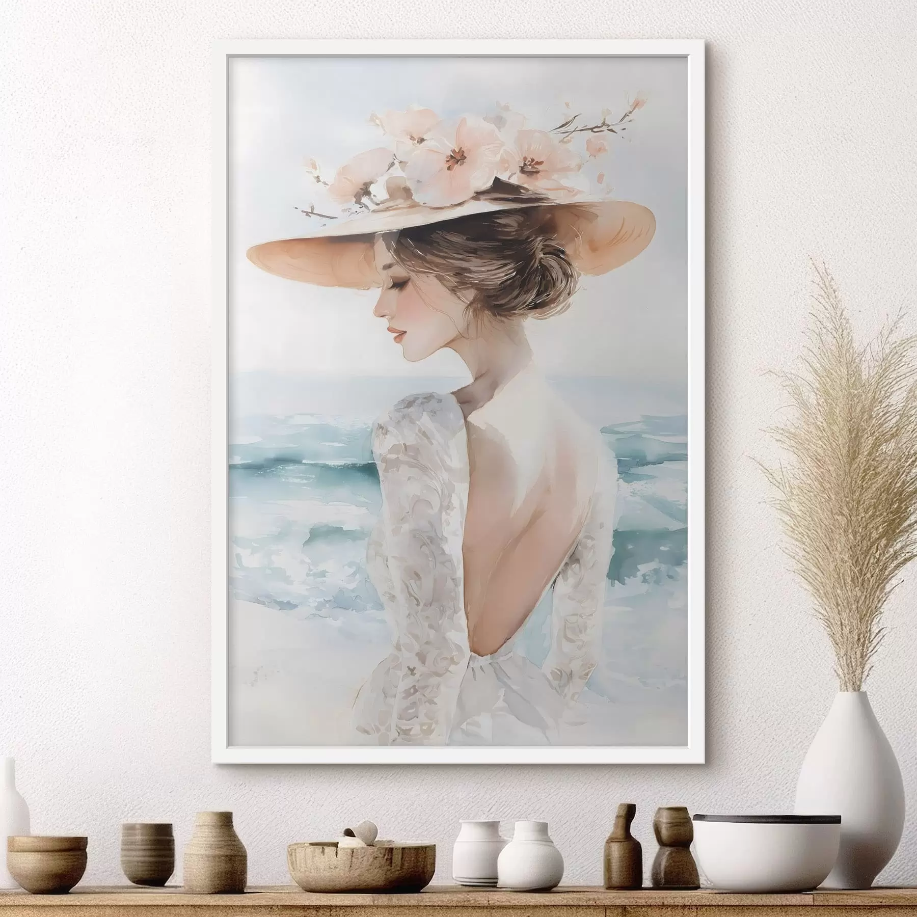 Fototapeedid mäestik, kus kasvavad männid ja voolab jõgi f48547