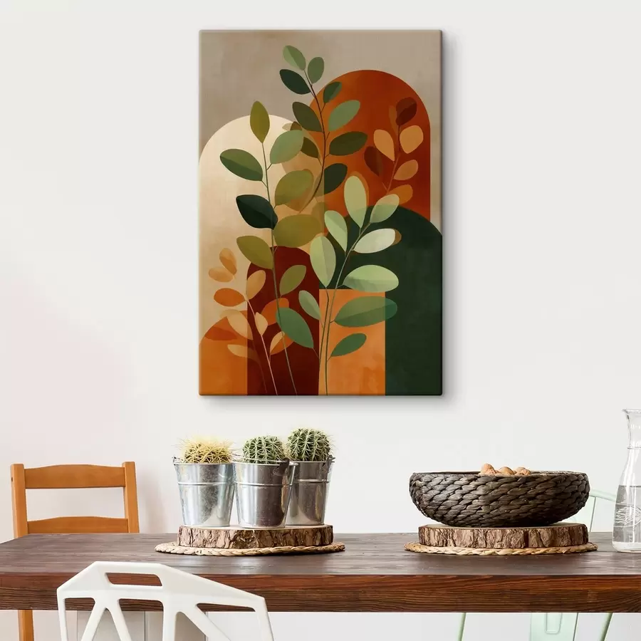 Pilt Taimede lehtede abstraktsed kujutised s48560