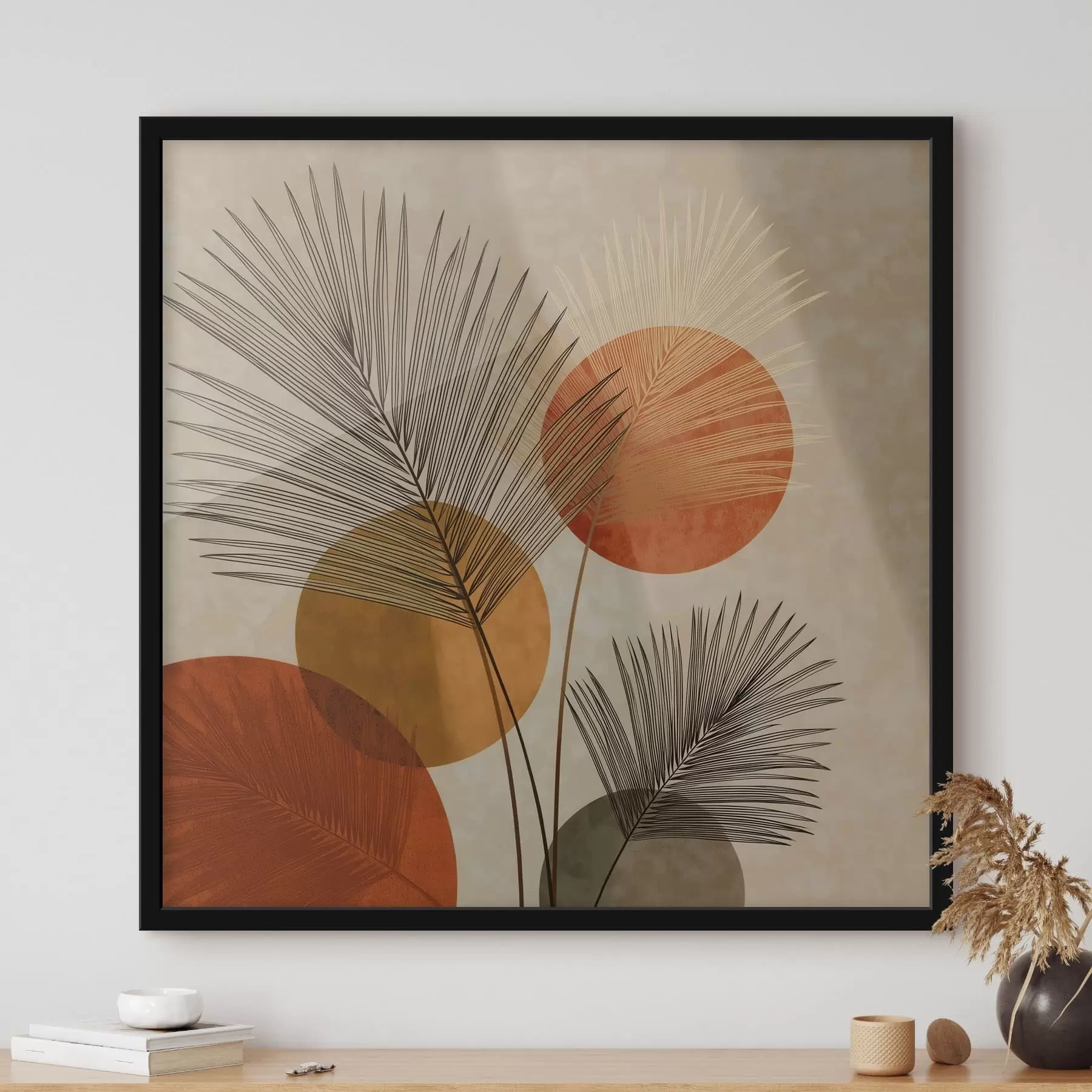 Fototapeedid Abstraktsed palmilehed f48557