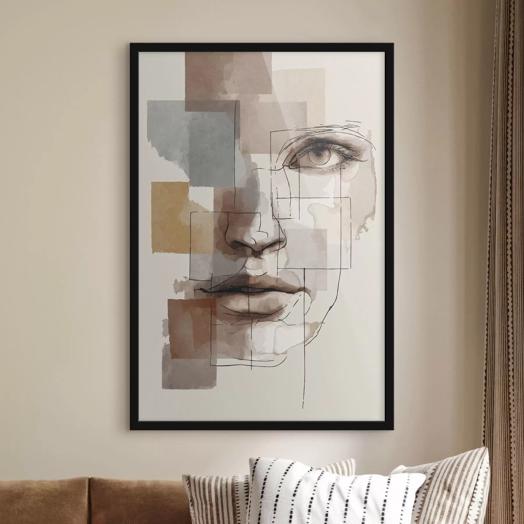 Fototapeedid Abstraktne nägu f48561