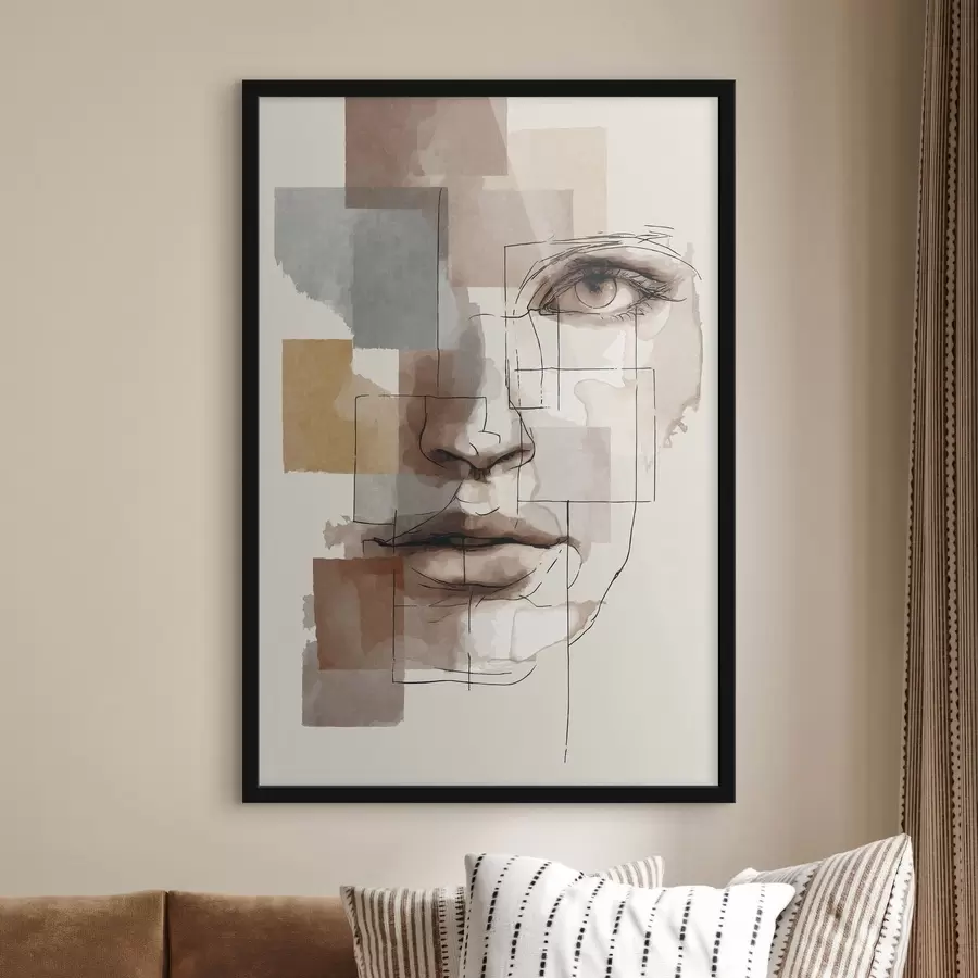 Fototapeedid Abstraktne nägu f48561