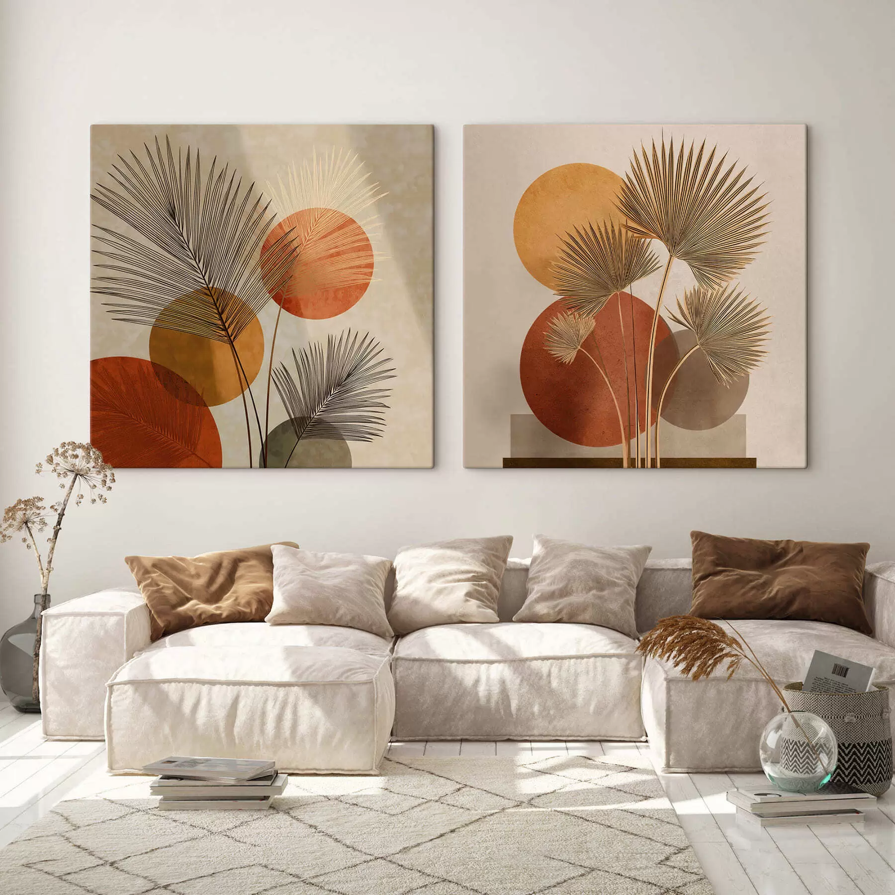 Pilt Abstraktsed palmilehed m30265