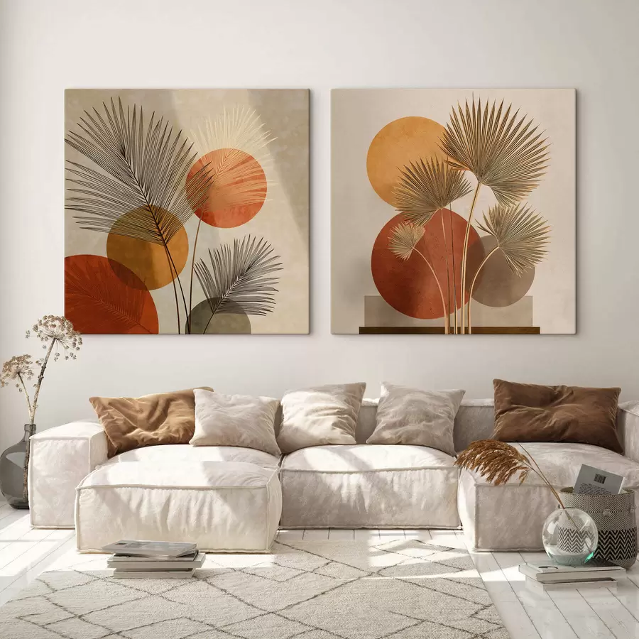 Pilt Abstraktsed palmilehed m30265