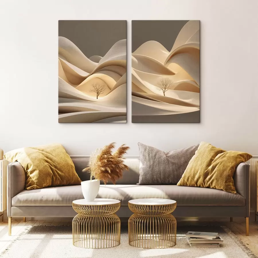 Fototapeedid sürrealistlik maastik, kus kasvab puu m30261