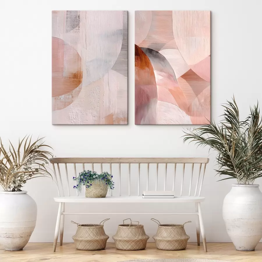 Fototapeedid Soojade toonide ja tekstuurse joonistuse harmoonia kunstilises stiilis m30146