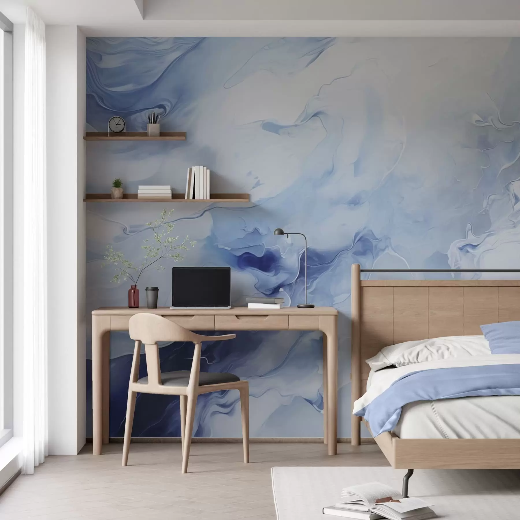 Fototapeedid Peen marmorine mustrijoonistus w05441