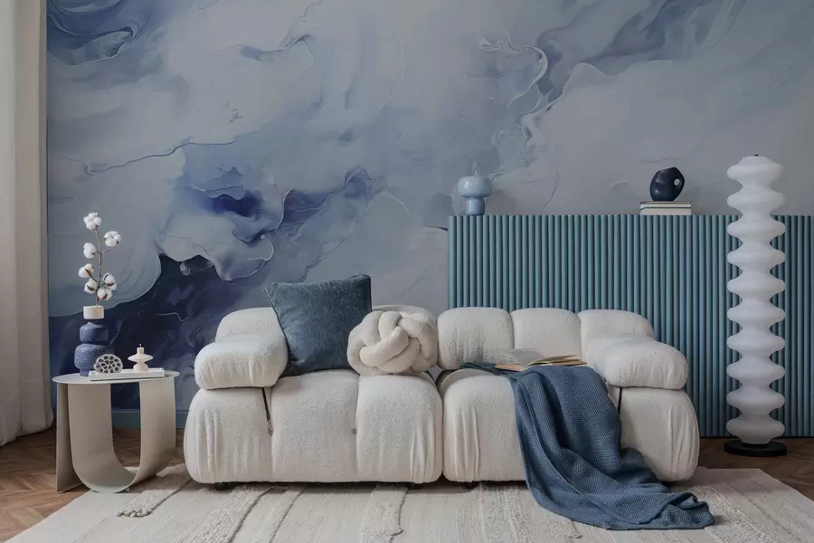 Fototapeedid Peen marmorine mustrijoonistus w05441