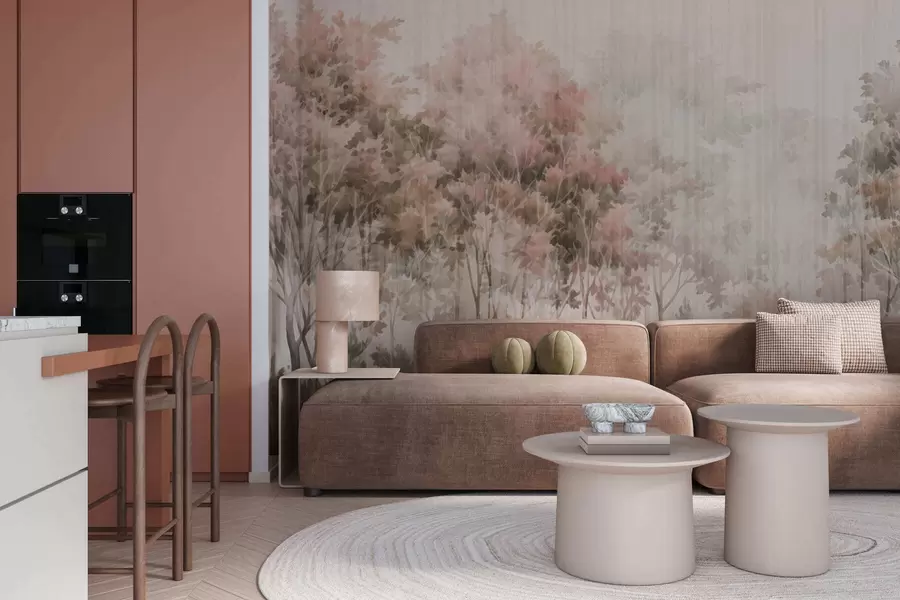 Fototapeedid Lehtpuumets ja jooned w05442v2