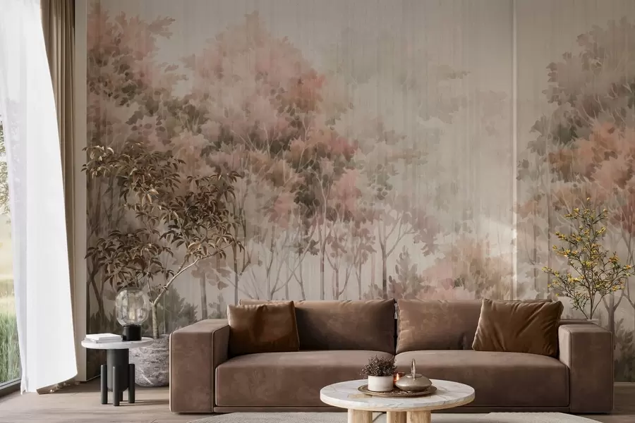 Fototapeedid Lehtpuumets ja jooned w05442v2