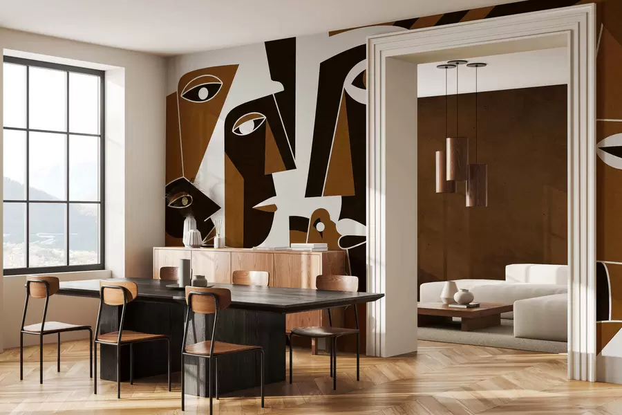 Fototapeedid Aafrika stiilis näod w05446