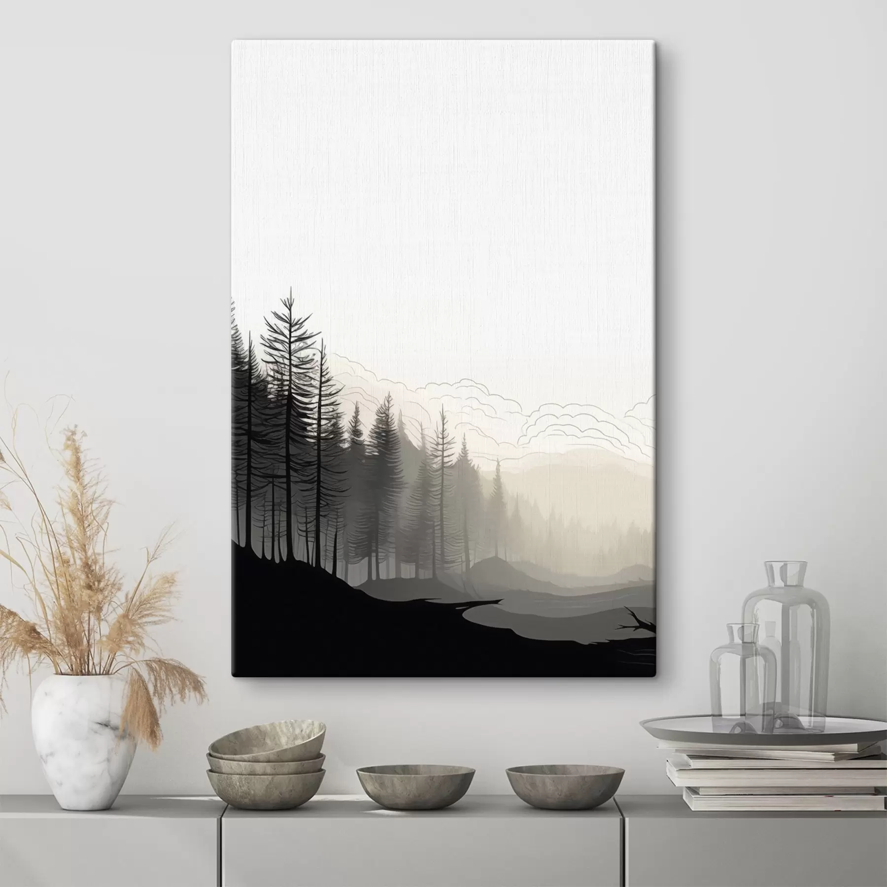 Pilt Uduvihmas mets, minimalistlik s48574
