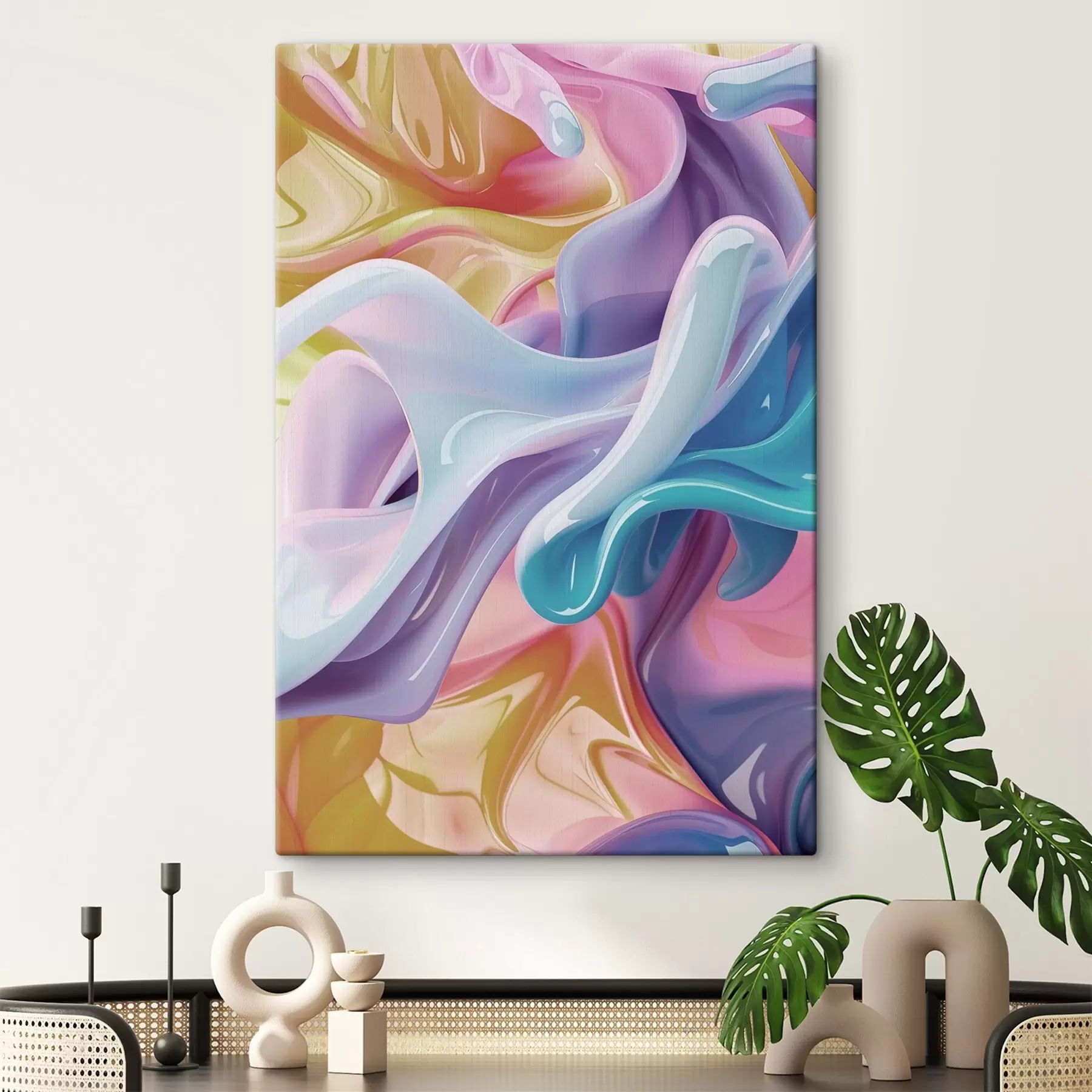 Pilt Abstraktne kunst, dünaamilised värvid s48582