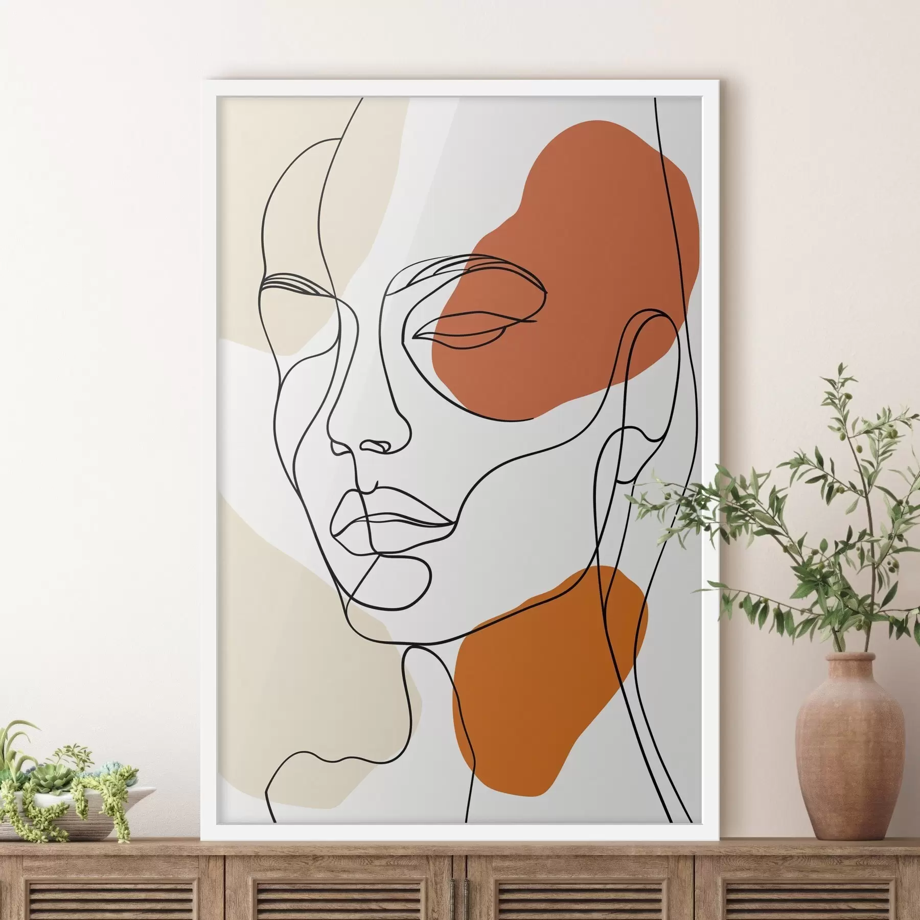 Fototapeedid Abstraktsed näod, joonistused f48569