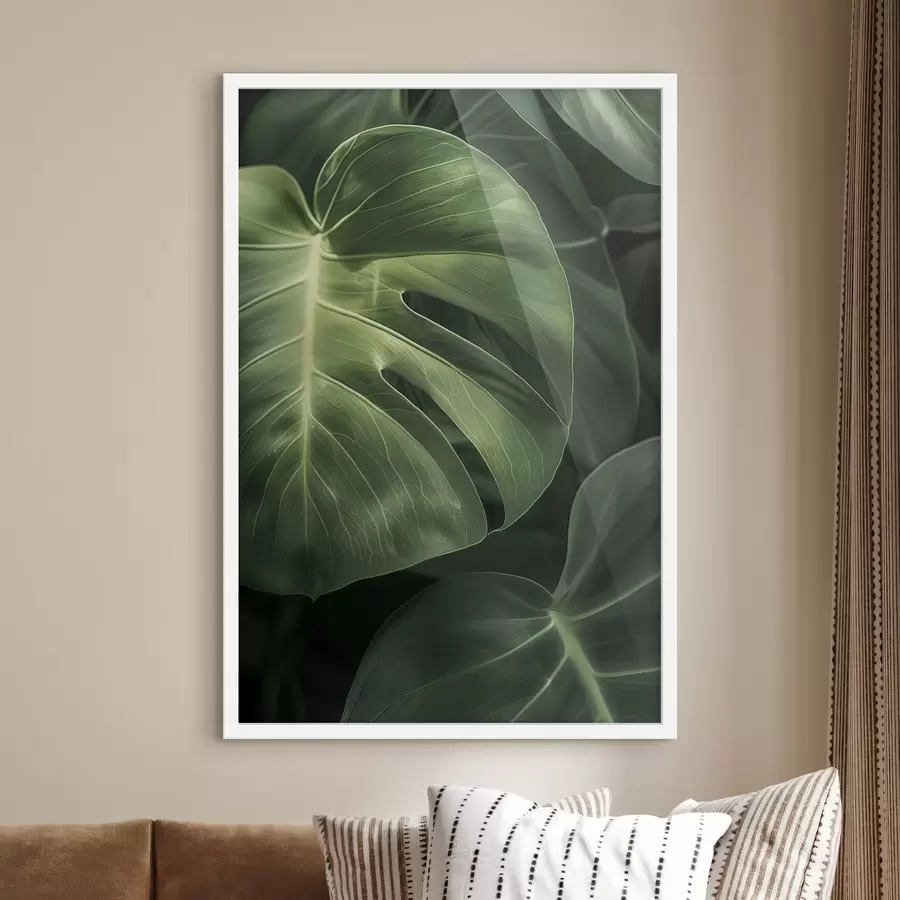 Fototapeedid Suured troopilised lehed f48578