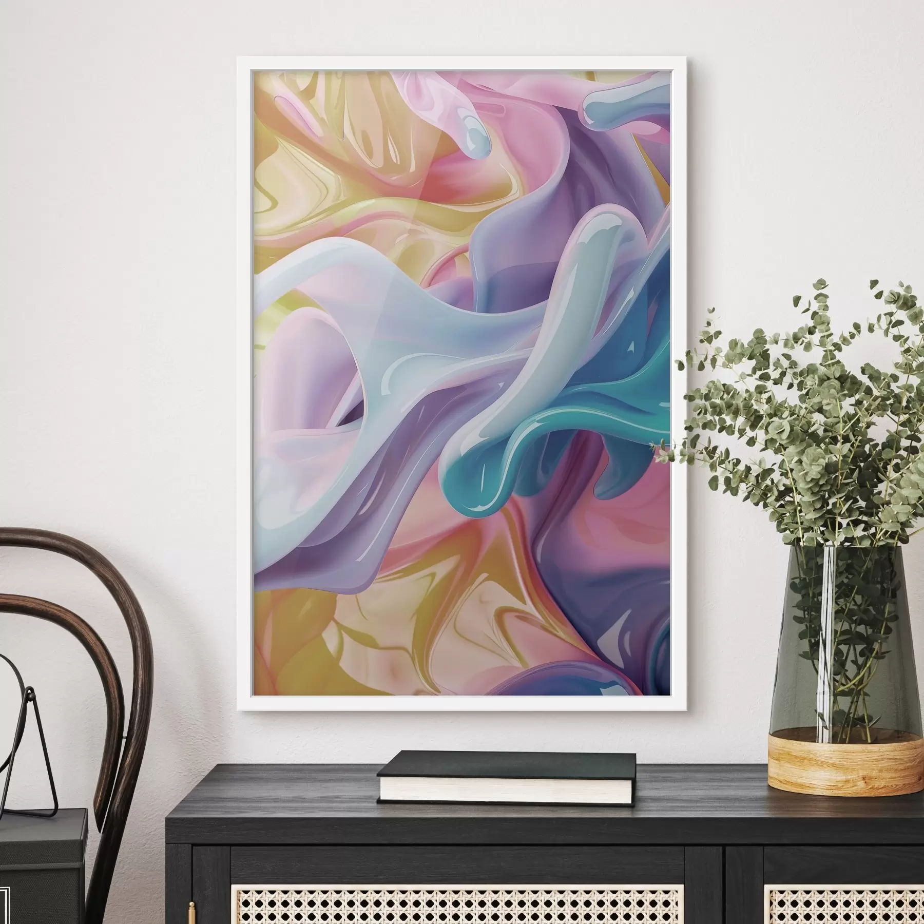Fototapeedid Abstraktne kunst, dünaamilised värvid f48582