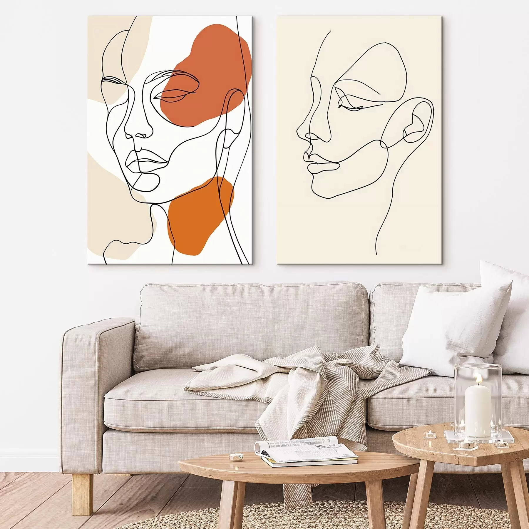 Pilt Abstraktsed näod, kaasaegne minimalism m30270