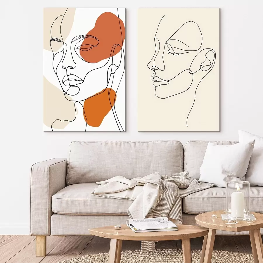 Pilt Abstraktsed näod, kaasaegne minimalism m30270