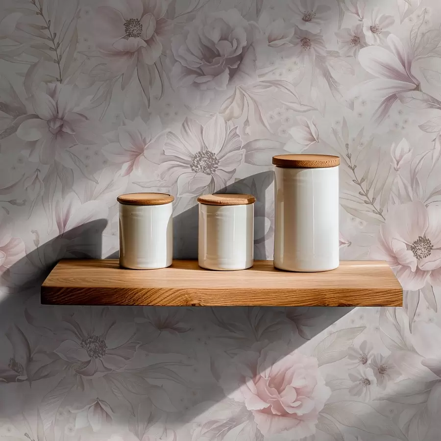 Fototapeedid Muster, millel on suured õrnad lilled a01133