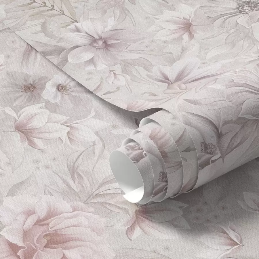 Fototapeedid Muster, millel on suured õrnad lilled a01133