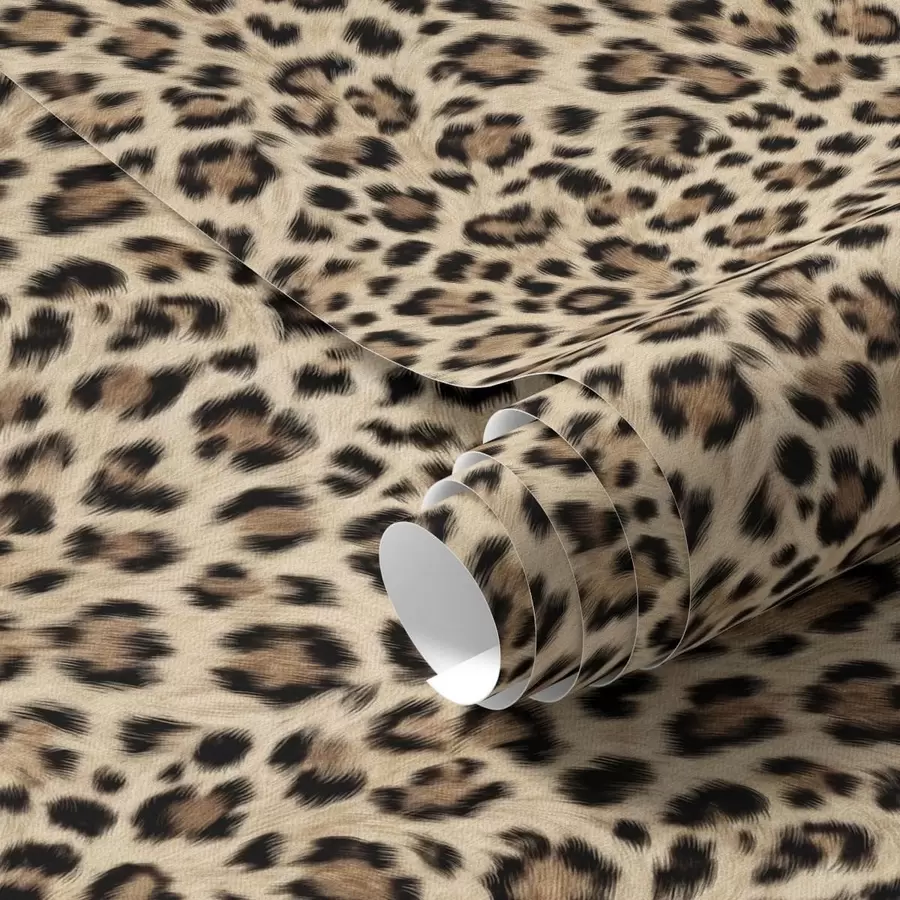 Fototapeedid Leopardimuster täppidega heledal taustal a01151