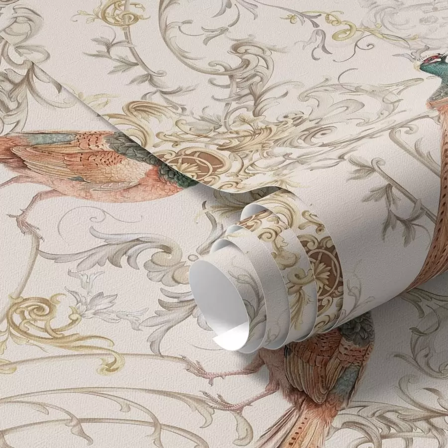 Fototapeedid Dekoratiivne muster lindude ja motiividega a01156