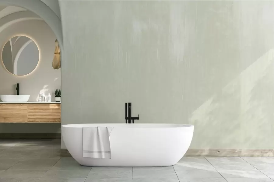 Fototapeedid Hele roheline taust kerge vertikaalse tekstuuriga w05121v3