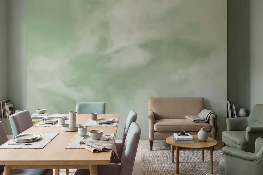 Fototapeedid Pehme, udune taust pehmetes rohelistes toonides w05426v2