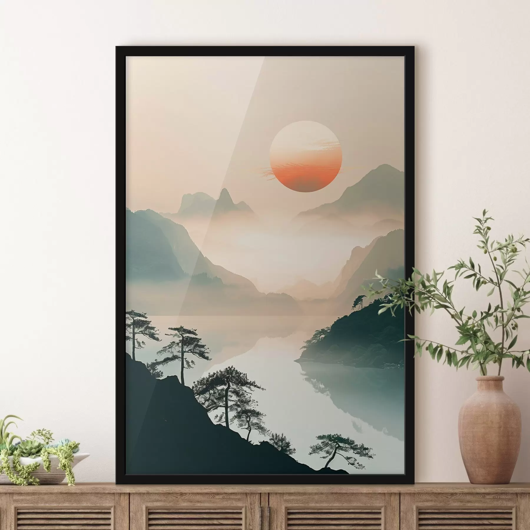 Fototapeedid Bambusevarred, idamaises stiilis f48632