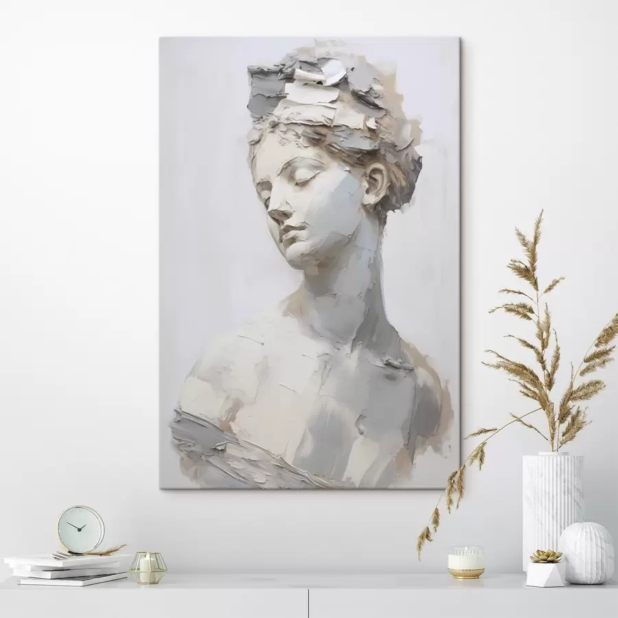 Pilt Antiikne naise büst, maali imitatsioon s48670