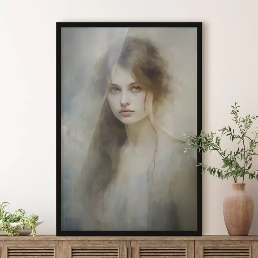 Fototapeedid Tüdruku imitatsioonimaal f48682