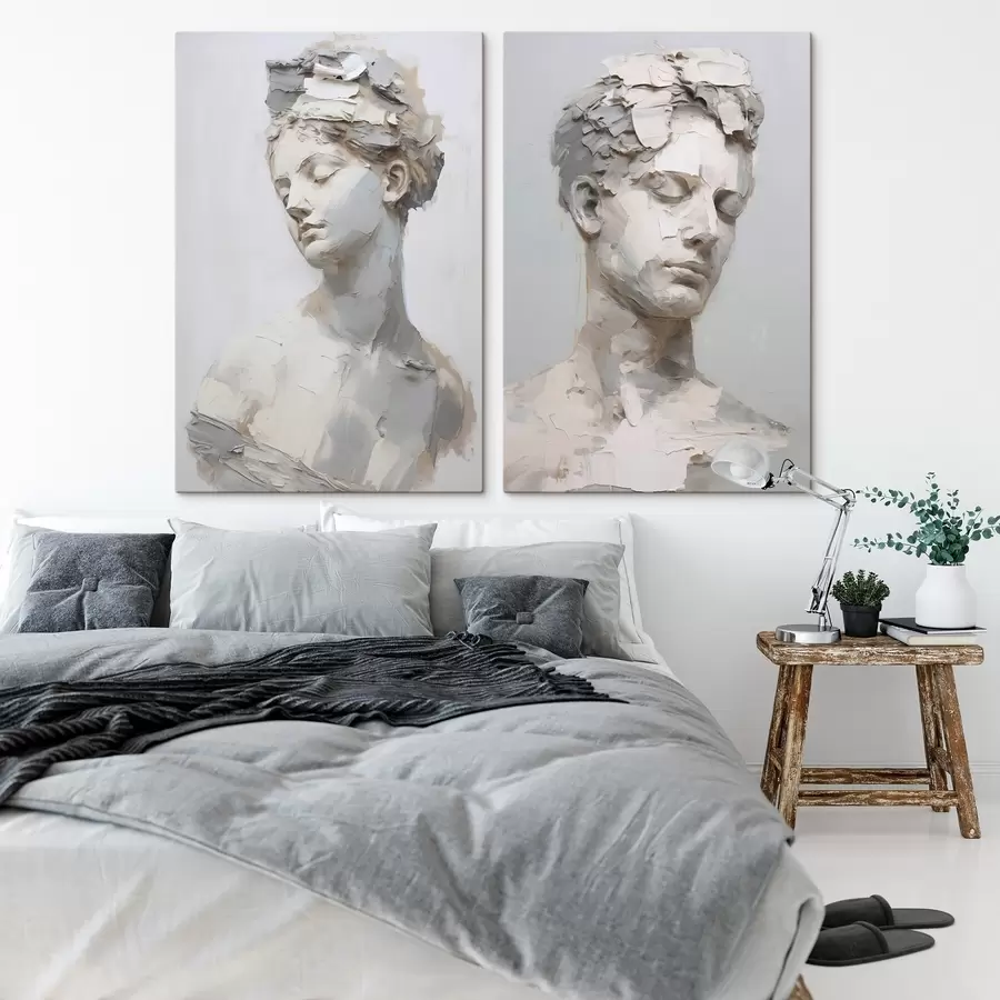 Pilt Antiikne maalist inspireeritud büst m30293